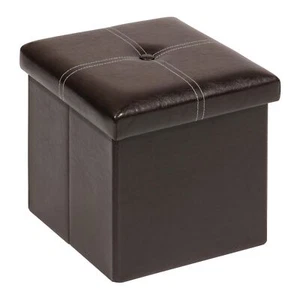 Folding Storage Ottoman Faux Leather Footrest Seat Coffee Table Toy Chest Kids r - Picture 1 of 7