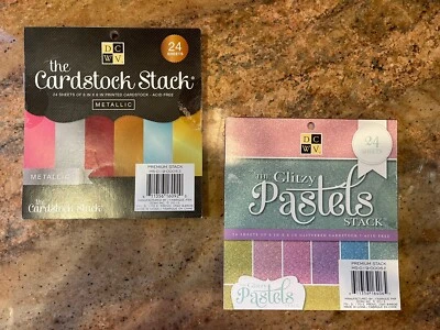DCWV The Glitzy Pastels Stack & Metallic Stack  6inX6in Cardstock - Image 1 of 3