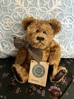 Boyds Bears Barnaby B Bean #5150-03 1994 10” Plush Bear Blue Checkered Bow Ewt