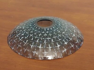 RARO Antiguo PUNTO DE AGUJA Fostoria AZUL OPALESCENTE Arte Vidrio Lámpara SOMBRA Colgante - Imagen 1 de 3
