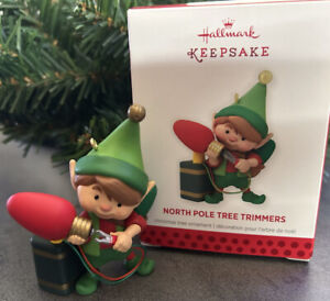 New Listing2013 Hallmark -North Pole Tree Trimmers -1St In Tree Trimmer Series