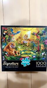 Buffalo Signature Collection: Tiger Family In The Jungle Puzzle - 1000 Pieces