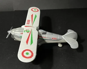 Daron K500 Die-Cast Biplane Pullback Toy Bi-plane Airplane - Picture 1 of 9
