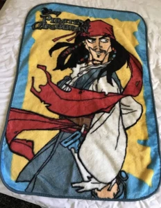 DISNEY Plush Pirates Of The Caribbean Throw Blanket Fleece 30x42 SOFT - Picture 1 of 3