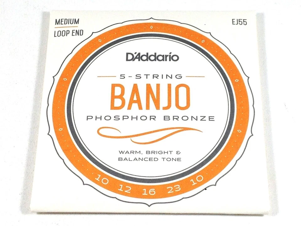 D'Addario Banjo Strings EJ55 (formerly J55) Phosphor Bronze Medium - Image 1 of 4