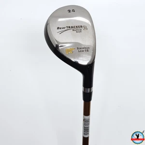 Bear Tracker 2 Hollow Iron 24º Hybrid RH Graphite Mid-Flex 39.5" w/ New Grip - Picture 1 of 10