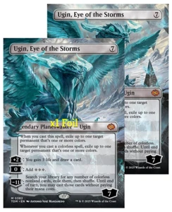 MTG Foil Borderless Tarkir: Dragonstorm TDM Ugin, Eye of the Storms MINT - Picture 1 of 1