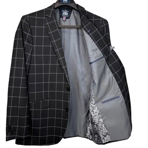 Savile Row Company London Box Plaid 2-Piece Suit 44L 38W NWT - Picture 1 of 8