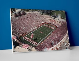 Póster o lienzo del estadio de fútbol americano de Indiana - Arte de pared de fútbol americano Indiana Hoosiers - Imagen 1 de 4