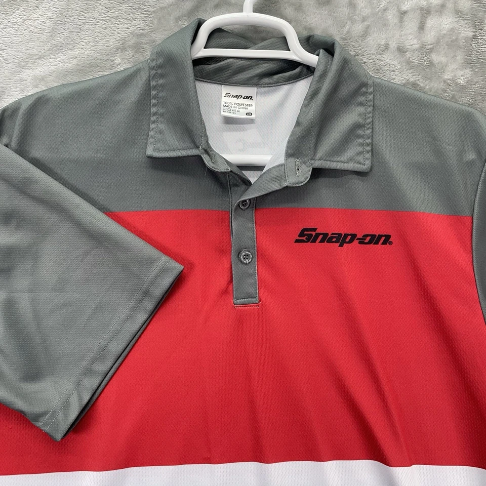 Camisa Herramientas Snap-on Hombres Grande Gris Rojo Manga Corta Trabajo Polo Logo Garaje Retro Foto 1 de 4