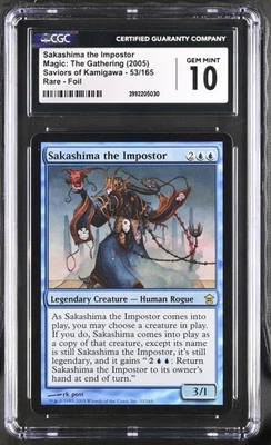 SAKASHIMA THE IMPOSTOR Saviors of Kamigawa Foil Rare CGC 10 MTG - Image 1 of 2