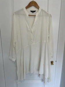 Motto Women’s White 3/4 Sleeve Blouse. Size 10 - Bild 1 von 6