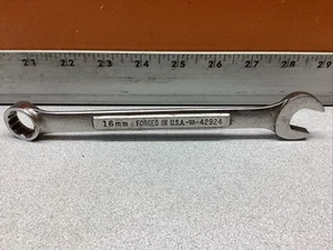 Vintage Sears Craftsman Combination Box/Open End Wrench -Vฮ- 42924 16mm USA ๐บ๐ธ - Picture 1 of 11