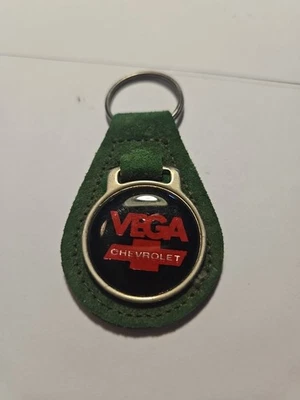 1970 Vintage chevy vega keychain Green Suede - Image 1 of 3