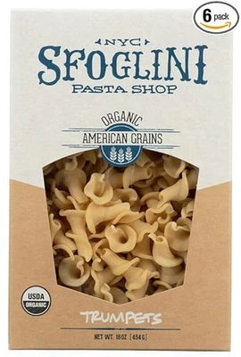 Sfoglini Organic Semolina труба паста соус ремесленник форма 16 унций - 6 шт. - Изображение 1 из 3