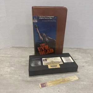THE EVIL DEAD VHS CLAMSHELL - THORN EMI VIDEO RENAISSANCE PICTURES HORROR READ - Picture 1 of 7