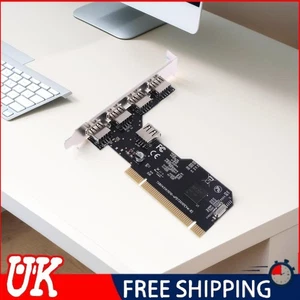 5 Ports USB 2.0 Adapter PCI Cards 480Mbps NEC720101 Chipset Desktop Converters - Picture 1 of 10