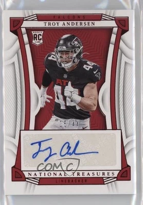 2022 National Treasures Jersey Number Red /44 Troy Andersen #123 Rookie Auto RC - Image 1 of 2