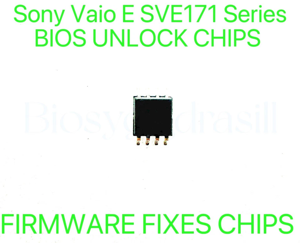 Sony Vaio E SVE171 Series, ADMIN NO PASSWORD FIRMWARE FIXES BIOS CHIP - Image 1 of 1