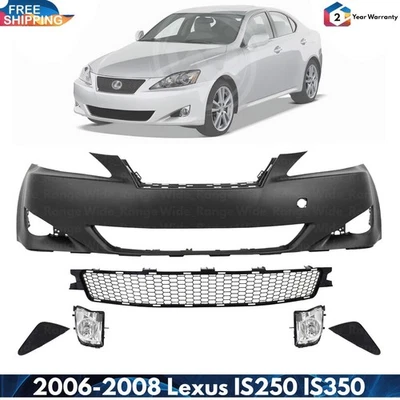 Front Bumper Cover & Fog Light Assembly Kit For 2006-2008 Lexus IS250 IS350 - Image 1 of 4