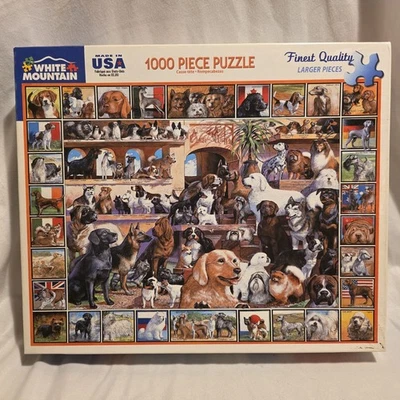 White Mountain Puzzles World of Dogs - 1000 Piece Jigsaw Puzzle - Image 1 of 2