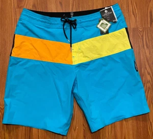 Volcom Vision Liberators Mens 34 8" Board Shorts Swim Trunks Colorblock NWT - Picture 1 of 7