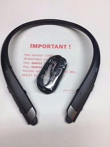 Genuine LG Tone Platinum HBS-1100 Bluetooth Headset Harman Kardon black - Picture 1 of 1
