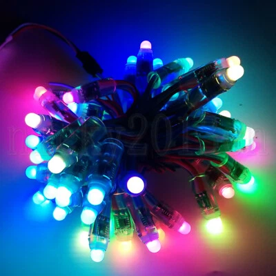 5V 12V WS2811 IC 12mm RGB LED Pixel Module String Point Light Dream Addressable - Image 1 of 4
