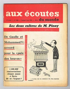 *** Aux écoutes du monde *** n° 1820 (05/06/1959) - De Gaulle et Mohammed V - Picture 1 of 2