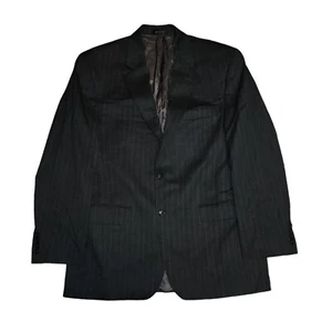 Lauren Ralph Lauren Blazer Mens 41R Wool Sport Coat Jacket Pinstripe Gray - Picture 1 of 24