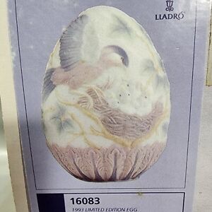 Vintage Lladro 16083 édition limitée œufs collectionneurs société 1993 oiseaux en nid
