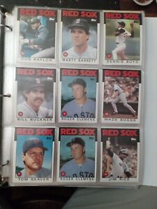 Lot Of 45 Vintage Boston Red Sox Baseball CardsW/Dwight Evans, Bill Buckner, Jim
