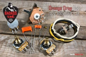 Fender Stratocaster Premium 3 Way Wiring-Kit / OD .022 400V + Treble Bleed - Picture 1 of 1