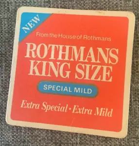 ROTHMANS KING SIZE CIGARETTES COASTER - Picture 1 of 1