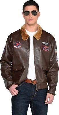 Top Gun Chaqueta Bombardero Maverick Militar Elegante Disfraz Halloween Adulto Foto 1 de 2