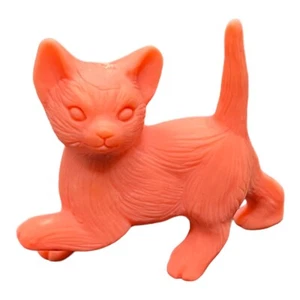 Vintage Bright PINK Cute Kitten CAT Rubber ERASER - Stamped JAPAN - Picture 1 of 3
