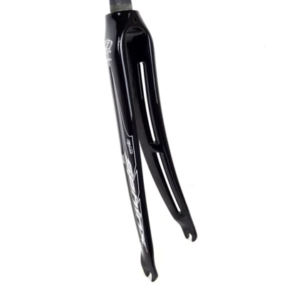 4ZA R-Flow Carbon Aero Road Bike Forks 700C 1 1/8" 300mm QR Rim Black 6608-B11 - Image 1 of 4