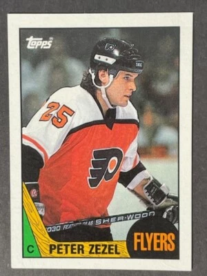 1987 Topps Hockey PETER ZEZEL # 71  - NM-MT - Image 1 of 2