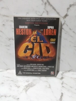 EL CID Heston Loren Movie DVD Region 4 PAL  - Image 1 of 2