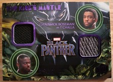2018 Upper Deck Black Panther Chadwick Boseman & Daniel Kaluuya Dual Relic#KD-TW
