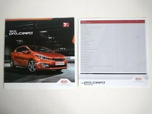 Folleto CRDi de gasolina KIA Pro_cee'd Cee'd Ceed S SE 1,6 gasolina + especificación 2013 - Imagen 1 de 1