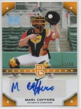 2015 Leaf Perfect Game National Showcase Marc Coffers #PG-MC1 Auto Gold /50