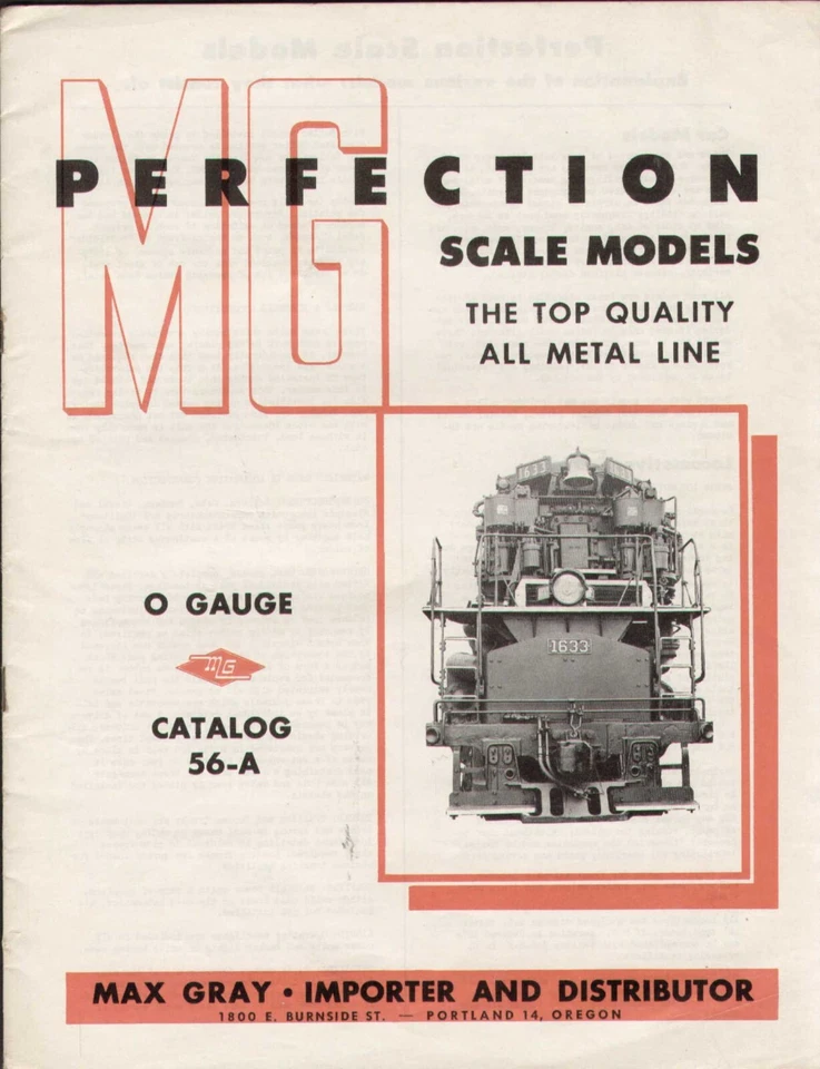 catalogo MAX GRAY 1956 0 Gauge - Perfection Scale Models - All Metal Line E   aa - Immagine 1 di 3
