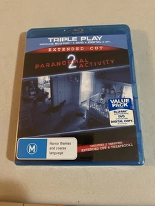 Paranormal Activity 2 Triple Play Extended Cut Brand New And Sealed Blu-Ray - Picture 1 of 2