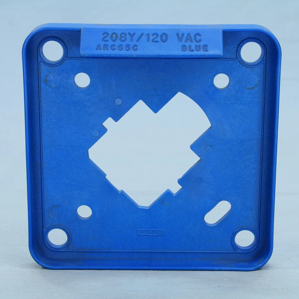 Cooper Pin & Sleeve Polarizer Plate 208Y/120 VAC ARC65C BLUE 0402971 192526 60A - Image 1 of 4