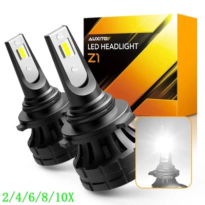 AUXITO 9006 LED Headlight Bulb Conversion Low Beam 6000K Super Bright White 2/4X - Image 1 of 4