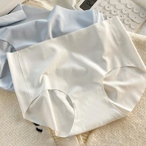 Solid Color Ice Silk Underwear for Women Perfect for Various Occasions - Picture 1 of 10