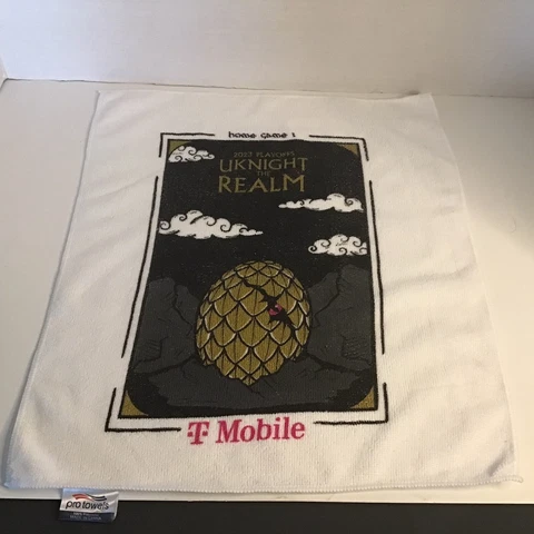Vegas Golden Knights Vs. Jets Home Game 1 UKnight The Realm Rally Towel 4/18/23 Cover