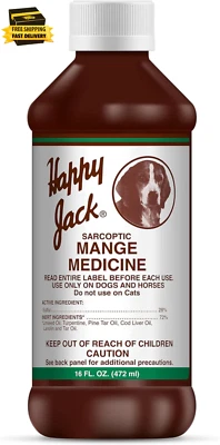 Medicina y tratamiento de sarna para perros y caballos - trae rel calmante para la picazón (16 OZ) Foto 1 de 4