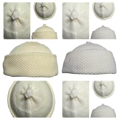 HABIBICOLLECTIONS Unisex Super Warm Thick Kufi Turkish Winter Hat Skull Cap Topi Wool Blend Bubble